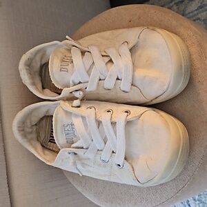 Dunes Sport white slip on sneakers